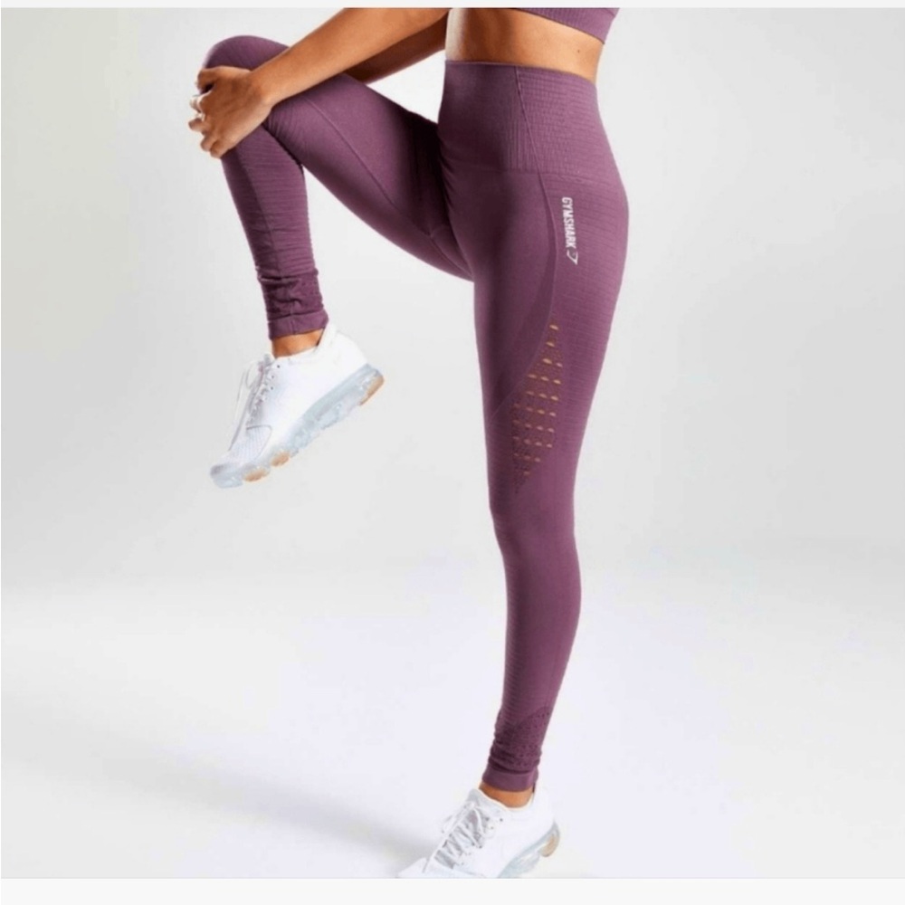 Gymshark Seamless Energy High Waisted Leggings - Purple Small